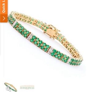 7.0 TW CTS Green Agate Diamond bracelet